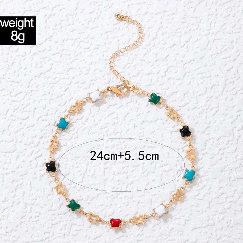 This anklet is a beautiful accessory that will complement any bohemian outfit, making it a must-have for those who appreciate unique and stylish jewelry pieces.