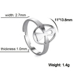 2025 Trend Cross Ring Gold Color Open Finger Rings for Women Christian Jesus Stainless Steel Jewelry Friends Gifts New