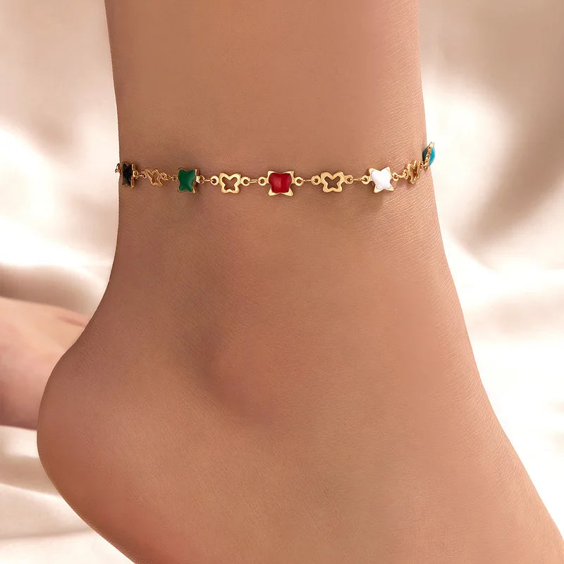 This anklet is a beautiful accessory that will complement any bohemian outfit, making it a must-have for those who appreciate unique and stylish jewelry pieces.