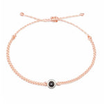 Custom Projection Bracelet Adjustable Circle Photo Projection Bangles Colour Braided Bracelets For Women Commemorative