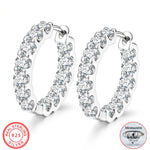 Classic Clip Earrings For Women S925 Sterling Silver  Moissanite Earring Fine Jewelry
