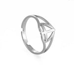 2025 Trend Cross Ring Gold Color Open Finger Rings for Women Christian Jesus Stainless Steel Jewelry Friends Gifts New
