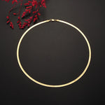 New in Gold 18 k 18/20/22/24 Inch 4MM Blade Men Women's Chain Necklace Luxury Designer Jewelry Jewellery