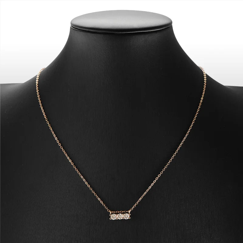 Discover our exquisite collection of GRA certified VVS1 Moissanite pendant necklaces, specially designed for women. Crafted with precision, these necklaces are made from 925 sterling silver and adorned with a beautiful rose gold finish. Perfect for weddings or any special occasion, our fine jewelry pieces are sure to make a lasting impression.