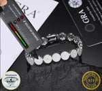 Unisex Full VVS1 Moissanite Round Bracelet 925 Silver Luxury For Women Bracelet Fine Jewelry