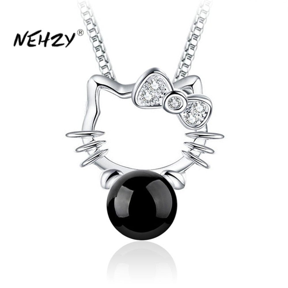 Hello Kitty Diamond Pendant Necklace