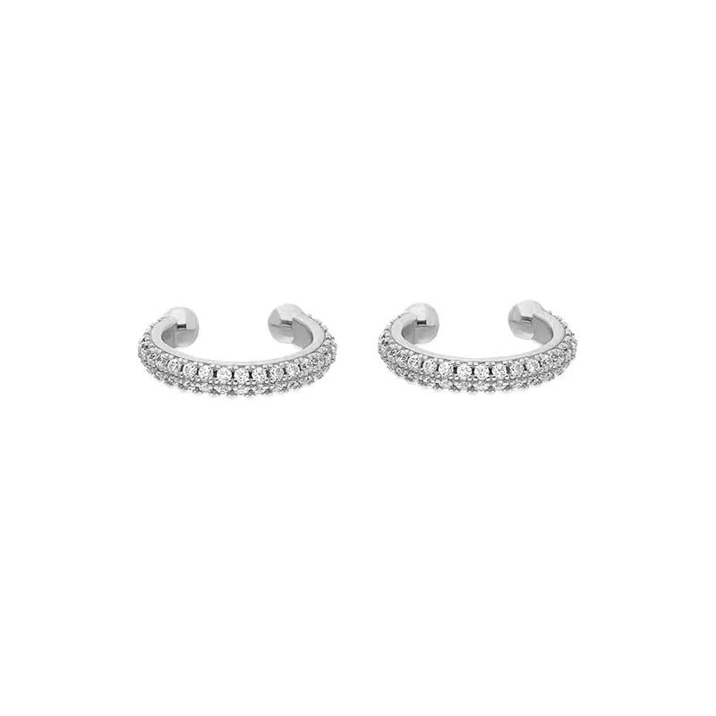  Gold Filled Hoop Drop Earrings Set for Women Ear Cuff Blue Zircon Enamel Dangle Earrings 2023 Fashion Jewelry Wholesale