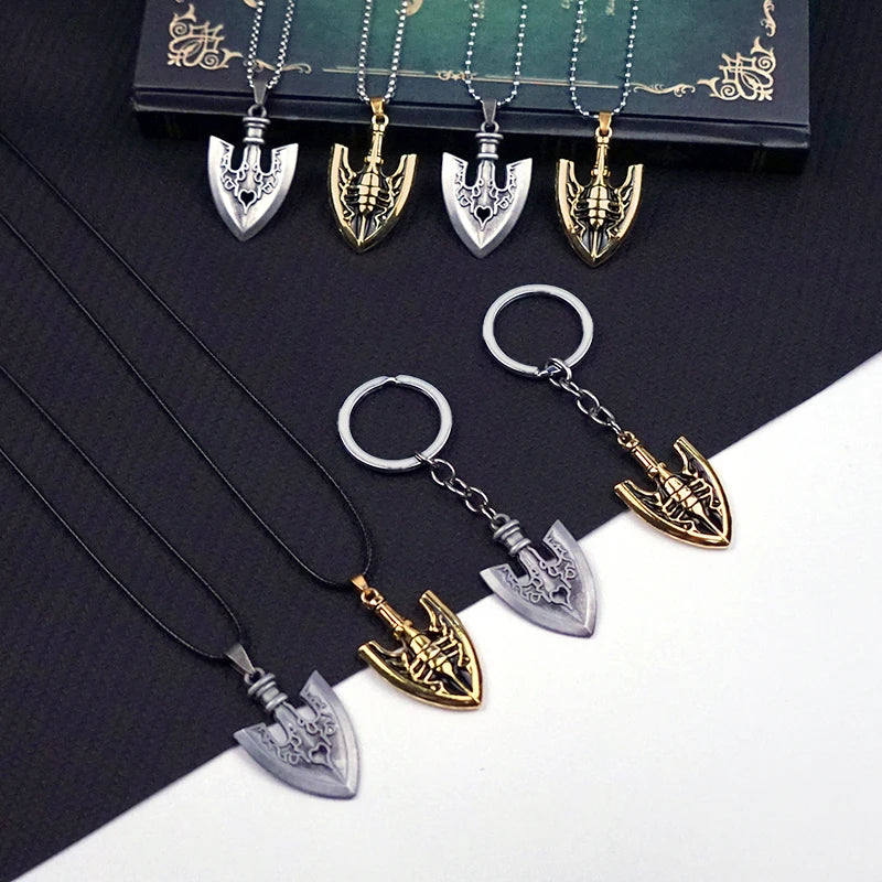 BIZARRE ADVENTURE Necklace for Women Men Arrow Gold Metal Anime Jewelry Pendant Chains Choker Collares Gift