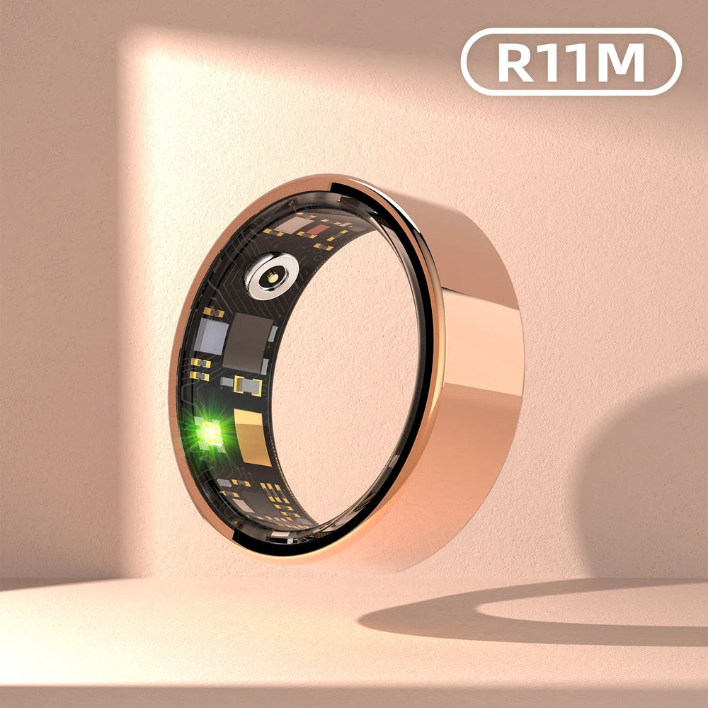 2024 Smart Ring Waterproof Blood Oxygen Heart Rate Blood Pressure Sleep Monitor Sports Health Tracker Smart Rings for Men