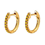  Gold Filled Hoop Drop Earrings Set for Women Ear Cuff Blue Zircon Enamel Dangle Earrings 2023 Fashion Jewelry Wholesale