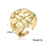 Exaggerated Dollar Sign Ring Women Men Trendy Jewelry Gift Hip Hop Rock Money Ring Resizable