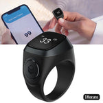 Smart Tasbih Tally Counter Ring for Muslims Zikr Digital Tasbeeh 5 Prayer Time Reminder Bluetooth