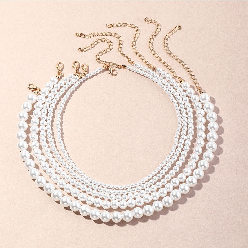 Elegant Jewelry Wedding Big Pearl Necklace