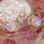 2025 New Inlaid Rhinestone Pearl Stud Earrings Women Personality Fashion Unique Design Earrings Wedding Jewelry Birthday Gift