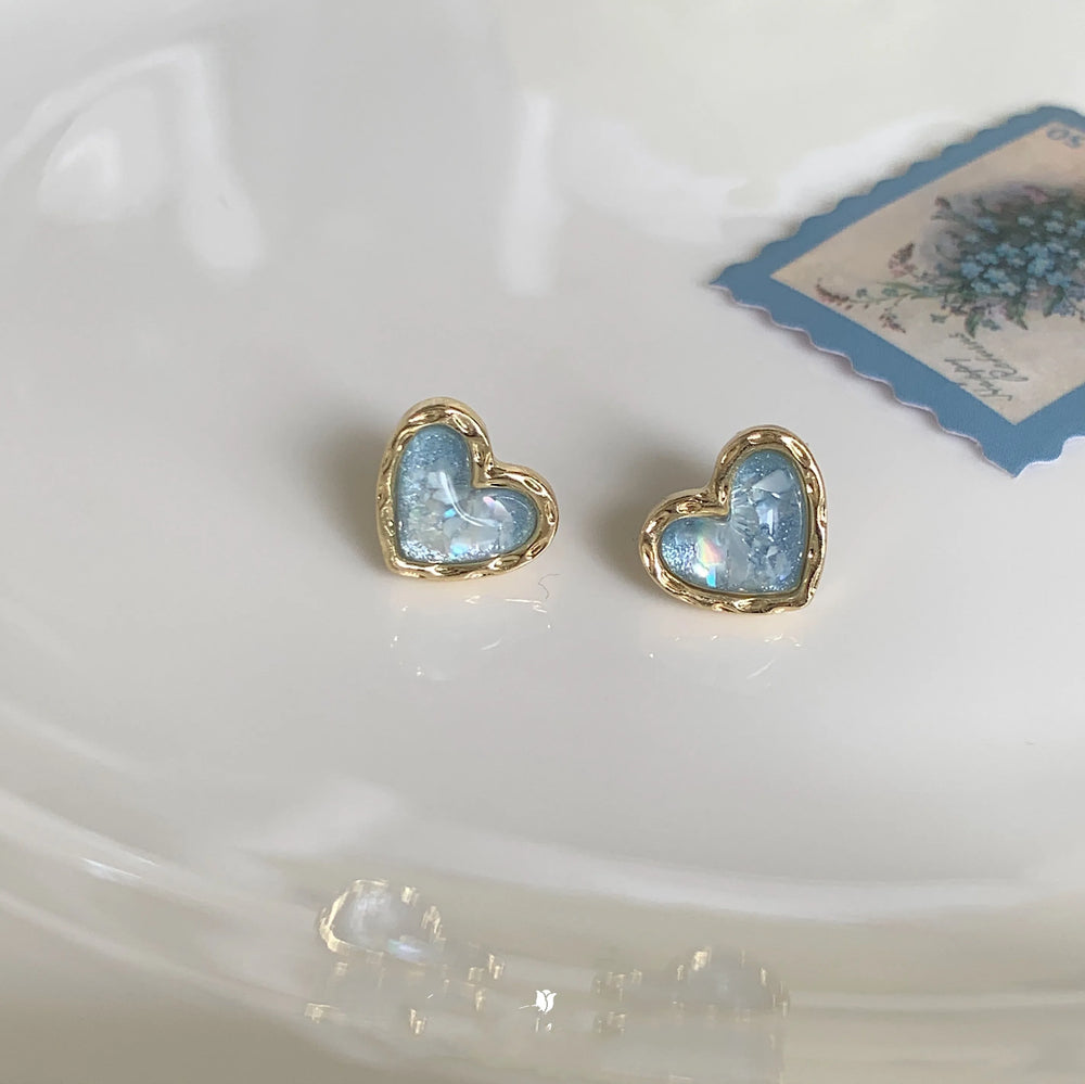 New Fashion White Square Rhinestone Zircon Double Pendant Gold Color Earrings for Women Unique Design Girls Trend Jewelry Gift
