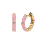  Gold Filled Hoop Drop Earrings Set for Women Ear Cuff Blue Zircon Enamel Dangle Earrings 2023 Fashion Jewelry Wholesale