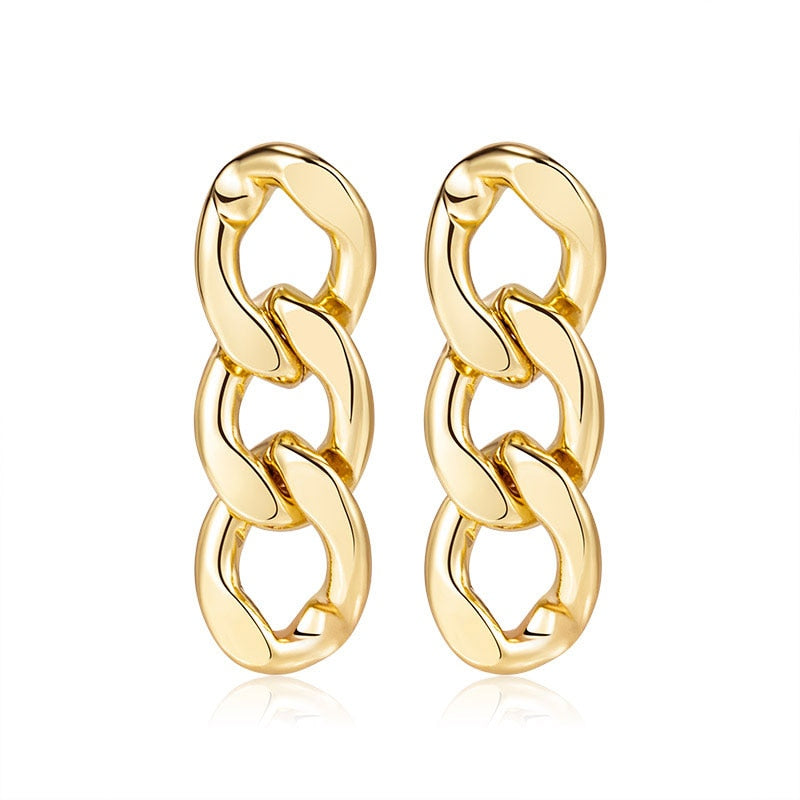 Golden Big Hoop Earrings