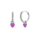  Gold Filled Hoop Drop Earrings Set for Women Ear Cuff Blue Zircon Enamel Dangle Earrings 2023 Fashion Jewelry Wholesale