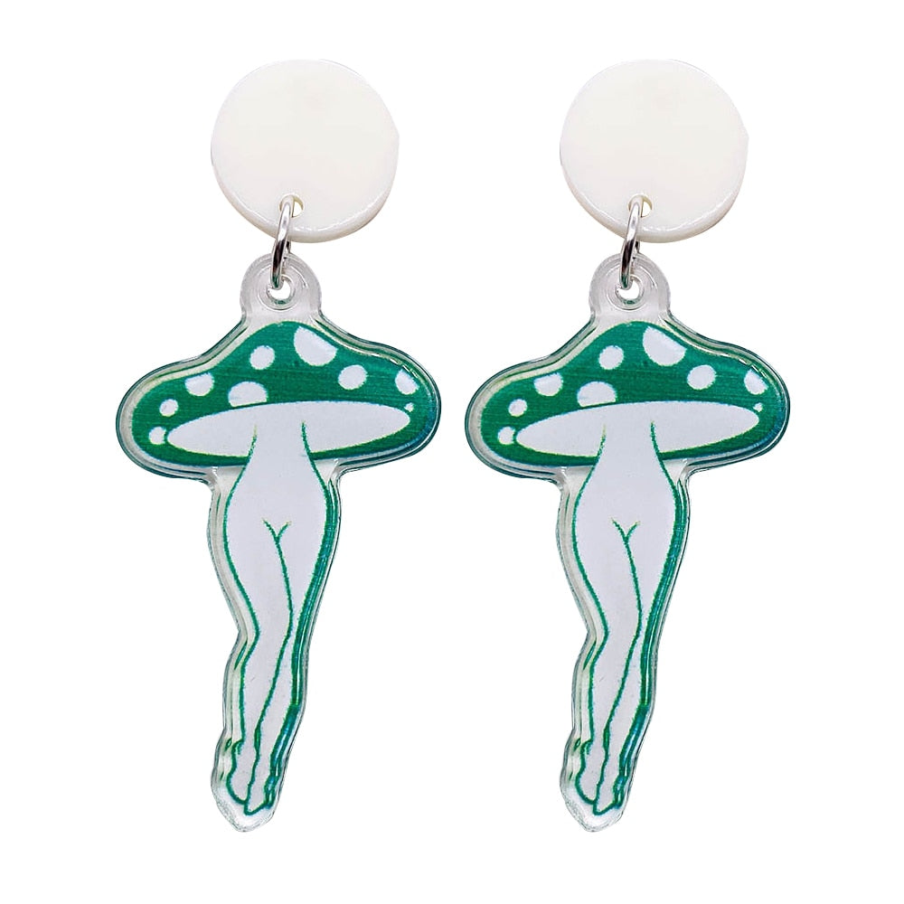 Vintage Mushroom Shaped Earrings