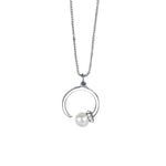 This elegant and luxurious necklace is made of S925 sterling silver and features a beautiful pearl pendant. The minimalist design of the claw bone chain adds a touch of sophistication to this commemorative jewelry gift, perfect for any occasion.