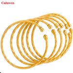 3MM/6pcs Etnic Gold Bangle