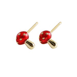 Vintage Mushroom Shaped Earrings