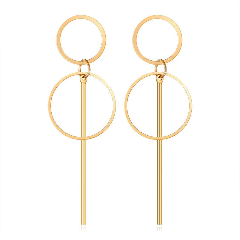 Golden Big Hoop Earrings