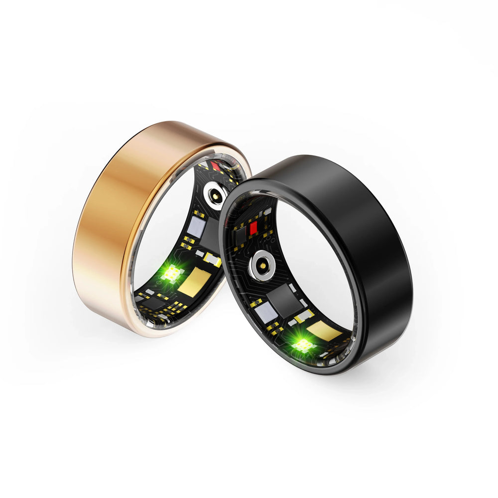 Bluetooth Smart Ring 2024 Fashion stainless steel Waterproof Finger Ring Mens Womens Heart Rate Blood Oxygen Sleep Health Monito