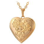 Heart Frame Memory Locket Pendant Necklace