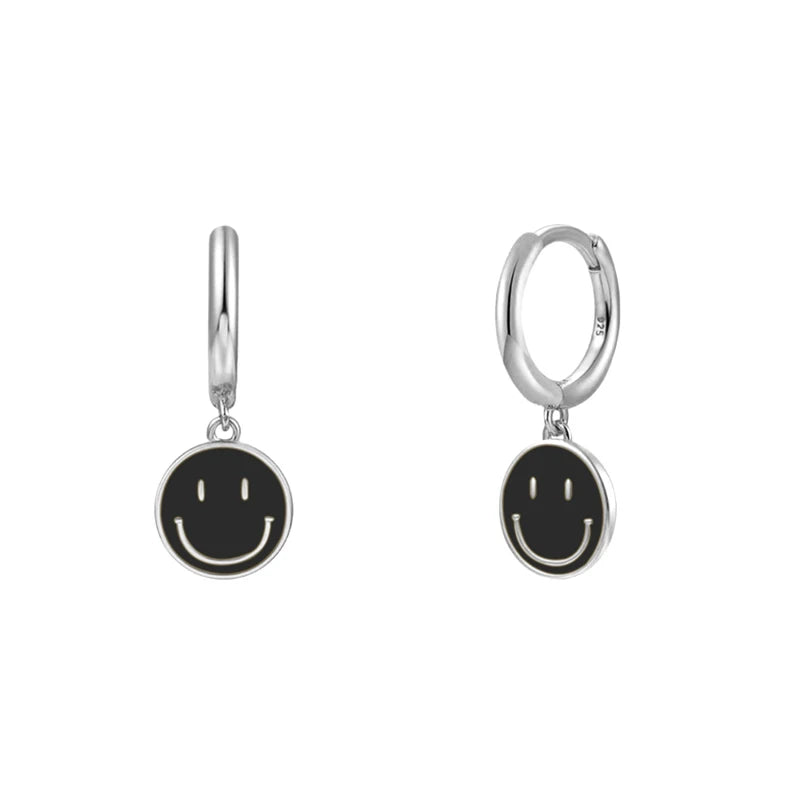  Gold Filled Hoop Drop Earrings Set for Women Ear Cuff Blue Zircon Enamel Dangle Earrings 2023 Fashion Jewelry Wholesale