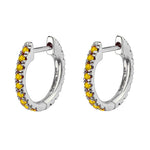  Gold Filled Hoop Drop Earrings Set for Women Ear Cuff Blue Zircon Enamel Dangle Earrings 2023 Fashion Jewelry Wholesale