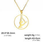 Rhythmic Gymnastics Necklace Women Trend 2025 Gymnast Stainless Steel Jewelry BFF Dancer Girl Sport Accessories Mother Day Gift