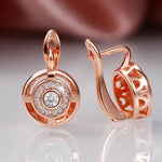 Huitan Unique Design Women's Earrings Rose Gold Color/Silver Color Luxury Bridal Wedding Earrings High Quality Jewelry Drop Ship