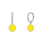  Gold Filled Hoop Drop Earrings Set for Women Ear Cuff Blue Zircon Enamel Dangle Earrings 2023 Fashion Jewelry Wholesale