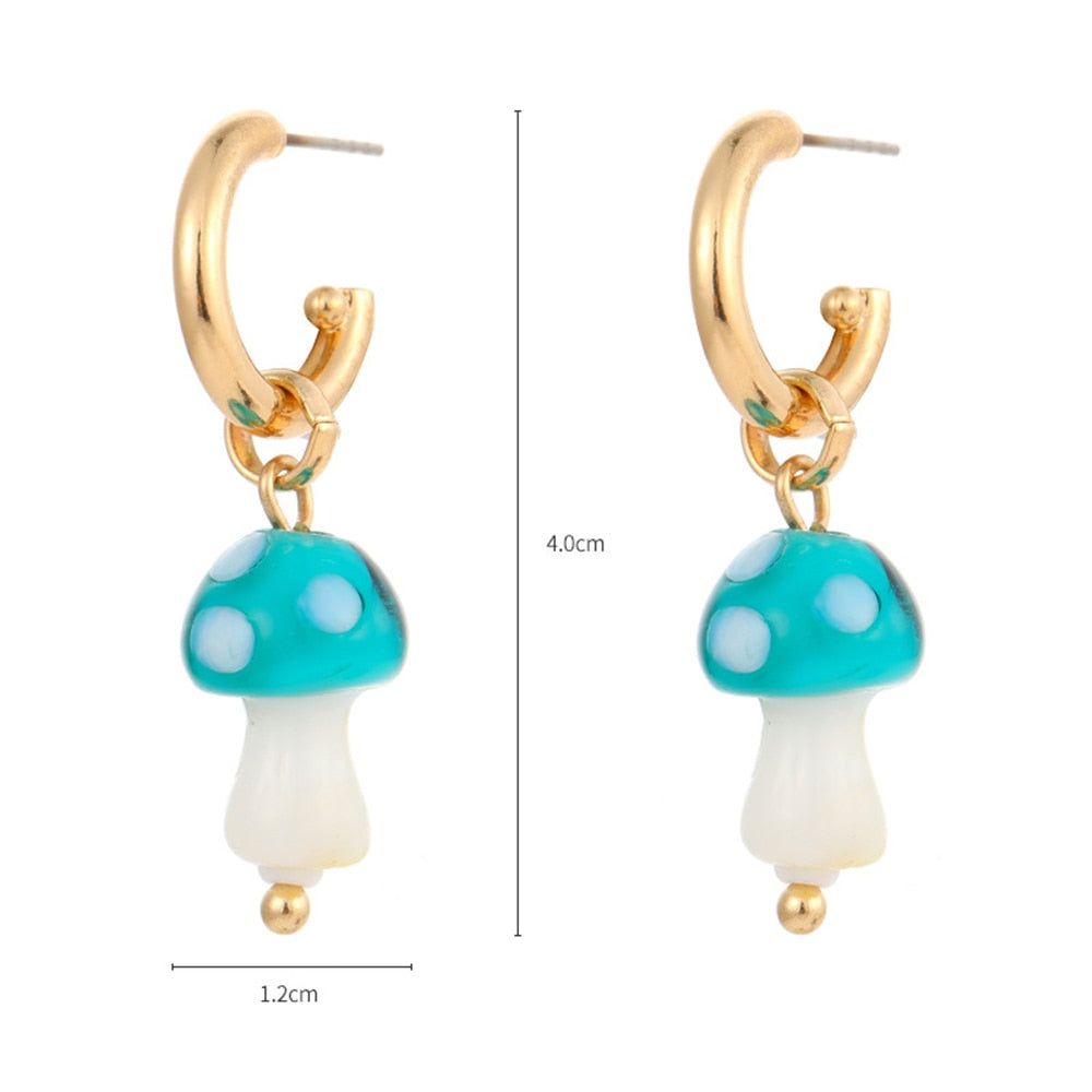 Vintage Mushroom Shaped Earrings