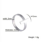 2025 Trend Cross Ring Gold Color Open Finger Rings for Women Christian Jesus Stainless Steel Jewelry Friends Gifts New