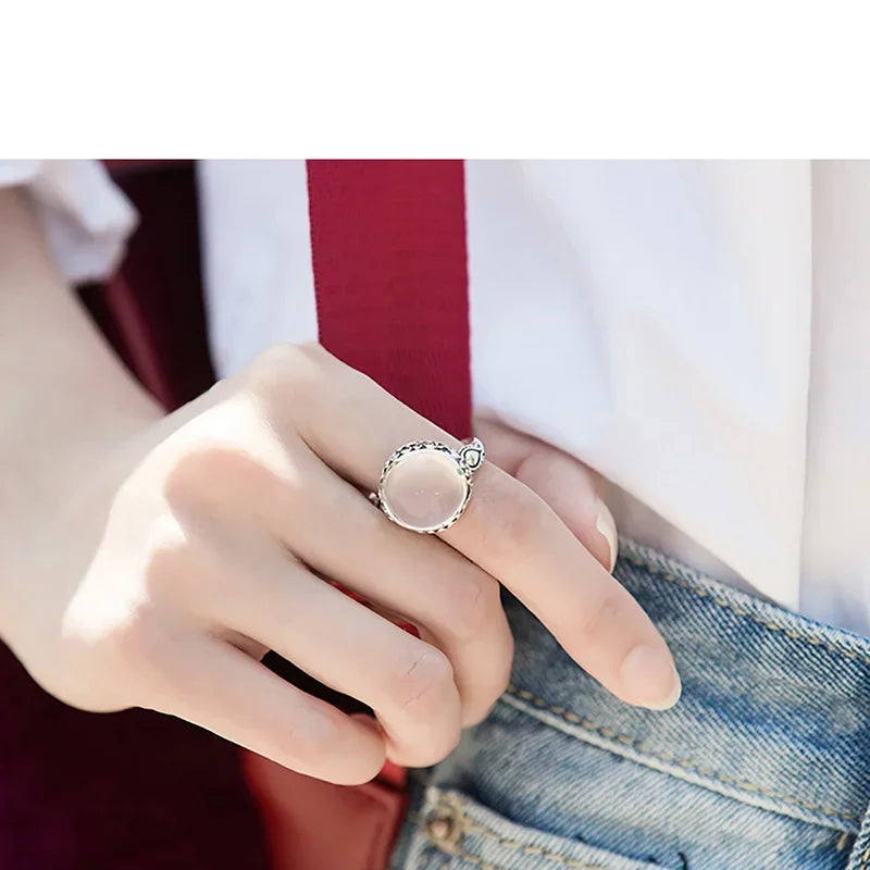 The exquisite elegance of our luxury natural stone ring collection. Crafted with genuine solid silver 925, our designer jewelry features a stunning rose quartz centerpiece. Elevate your style with our fine jewelry rings, perfect for women seeking a touch of sophistication and beauty.