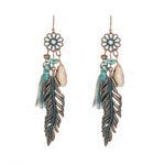 Antique Vintage Bohemian Ethnic Tassel Earrings