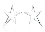 Authentic 925 Sterling Silver Exquisite Star Stud Earrings