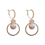 Oversized White Pearl Drop Earrings