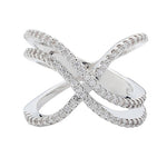 Zirconia Crystal Infinite Ring