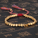 Handmade Tibetan Braided Copper Beads Bracelet