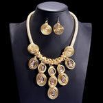 Vintage African Necklace Earrings Set