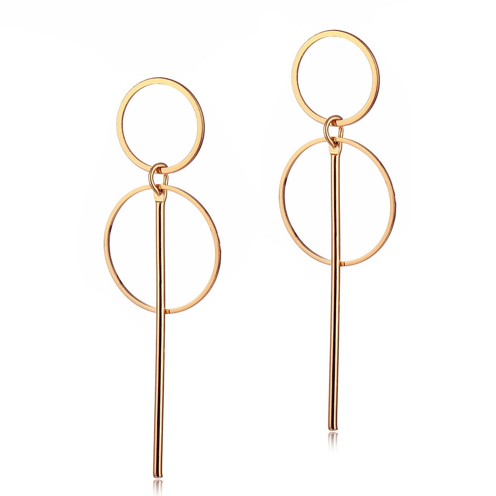 Geometric Simple Circle Earrings