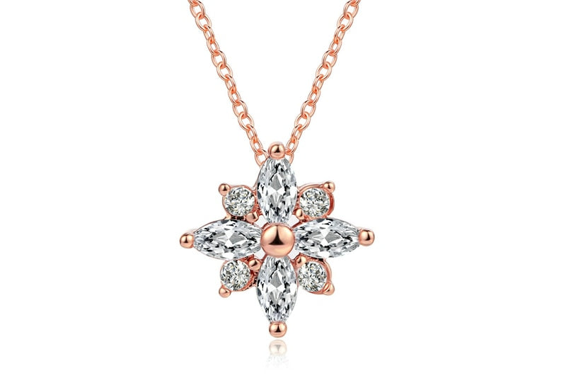 Crystal Snowflake Necklace