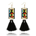 Ethnic Square Earrings