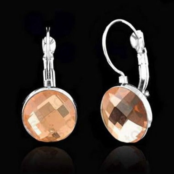 925 Sterling Silver Elegant Crystal Earrings