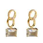 Retro Chain Geometric Shape Earrings