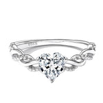 Luxury Geniune 925 Sterling Silver Wedding Engagement Ring