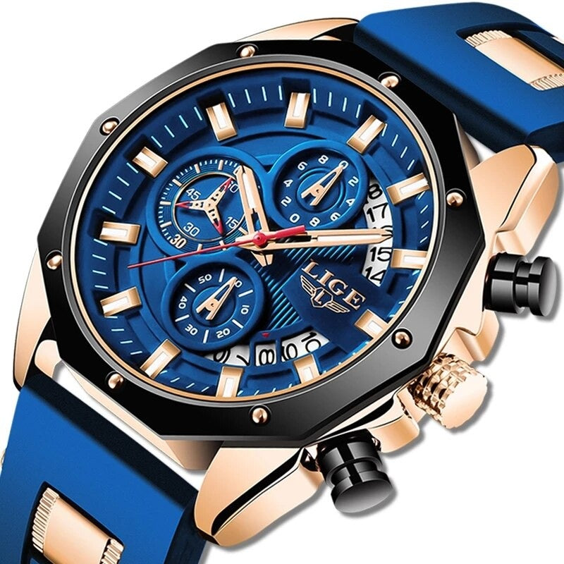 Luxury Silicone Sport Watch Men